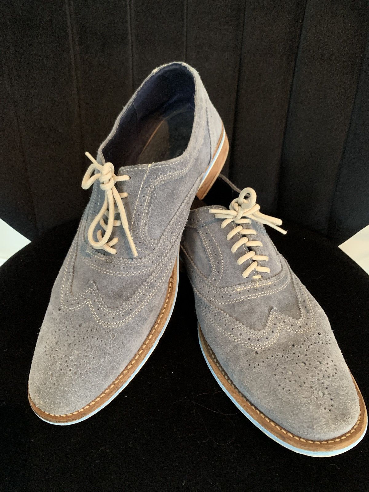 Giorgio Brutini Giorgio Brutini Blue Suede Shoes Grailed