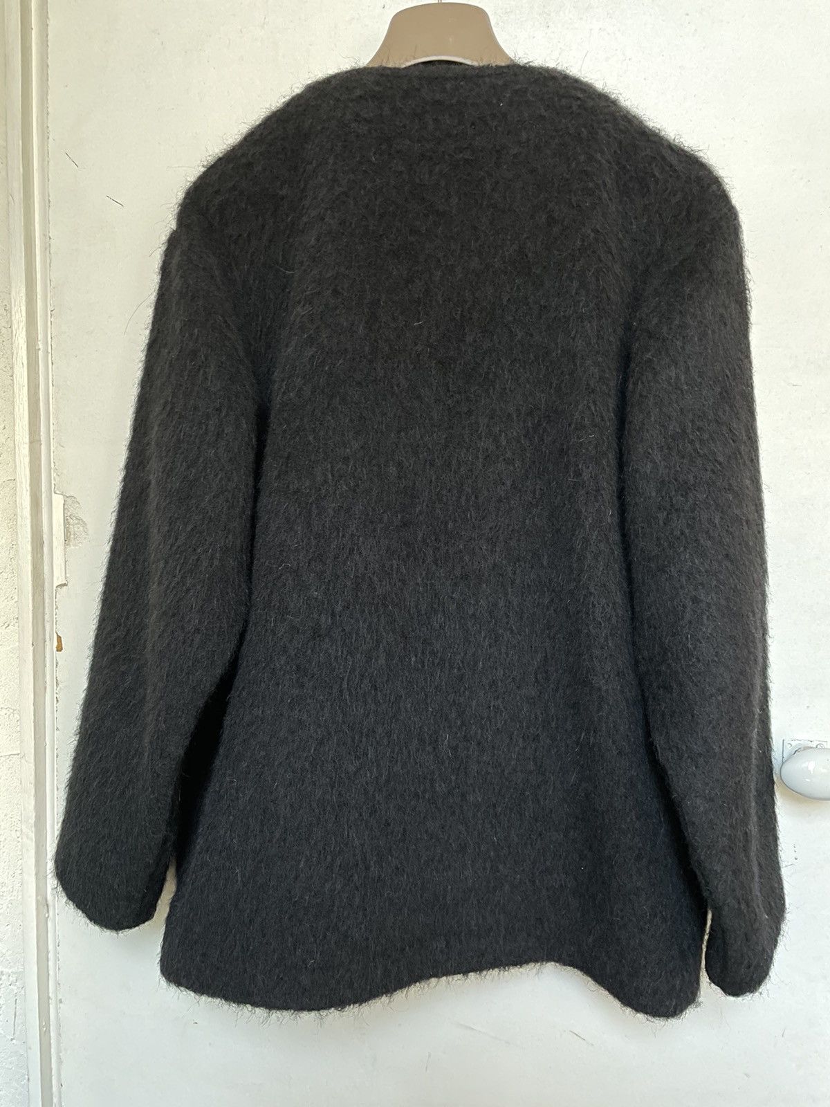 Our Legacy black mohair cardigan aw21