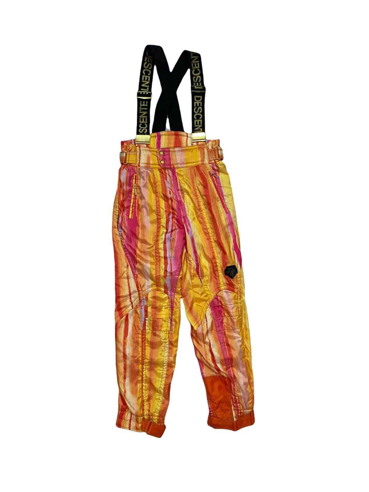 Descente Snow Winter Ski Multicolor Overall Pants
