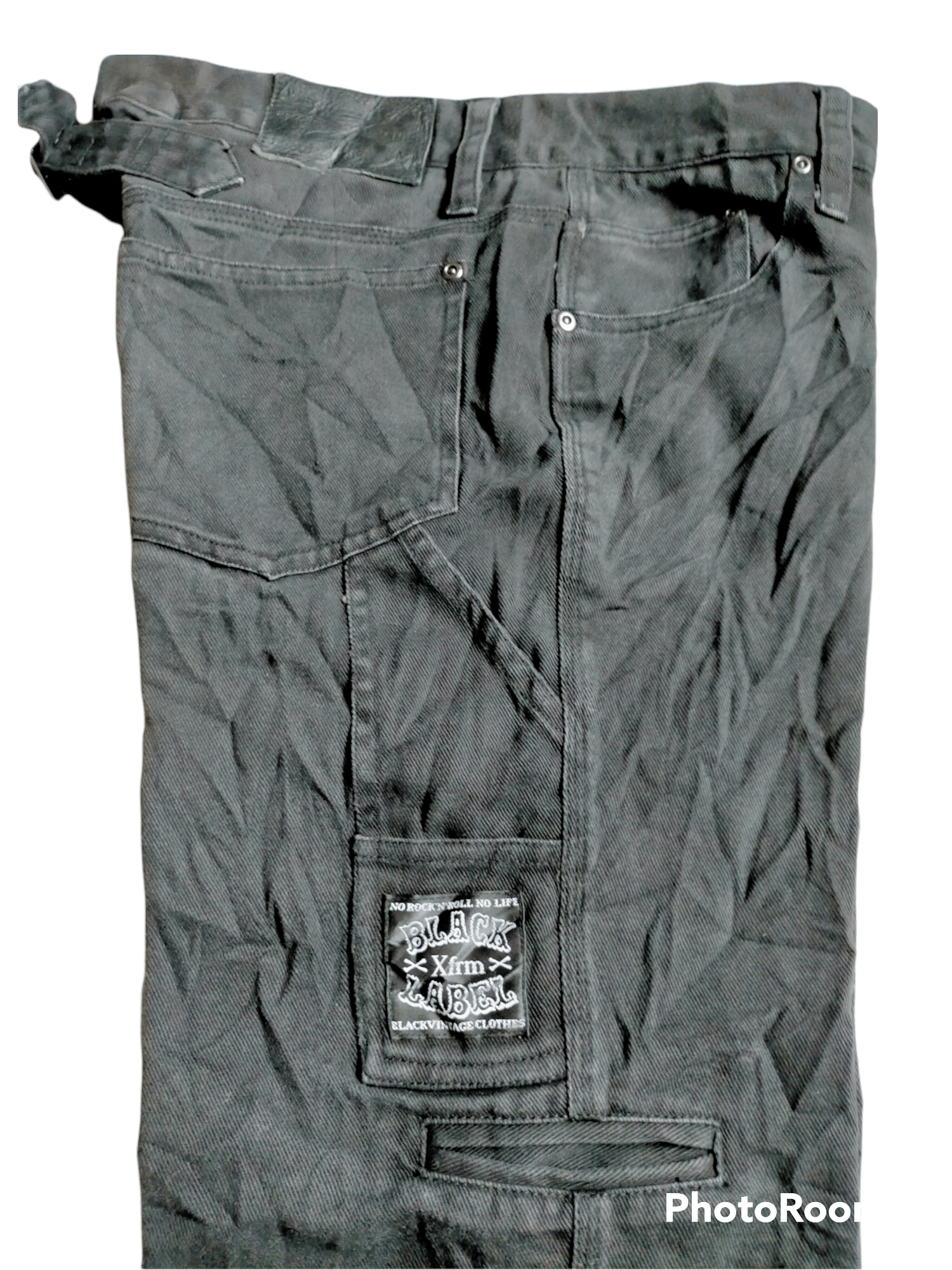 Japanese Brand XFRM Rude Life Carpenter Buckleback Black jeans Size US 34 / EU 50 - 12 Thumbnail