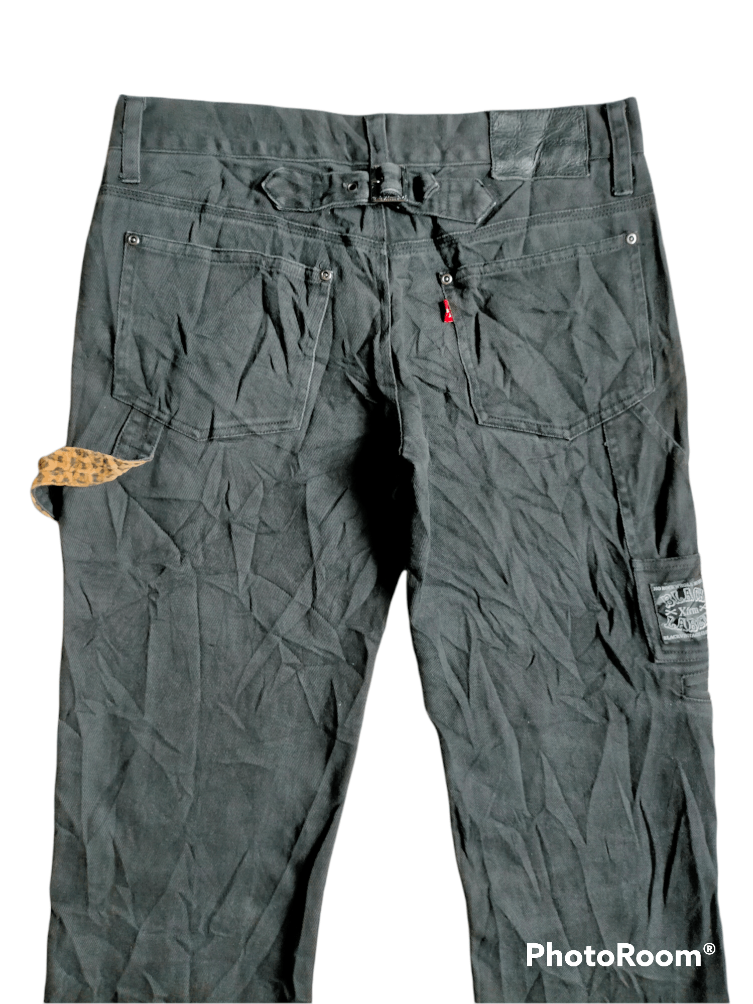 Japanese Brand XFRM Rude Life Carpenter Buckleback Black jeans Size US 34 / EU 50 - 9 Thumbnail