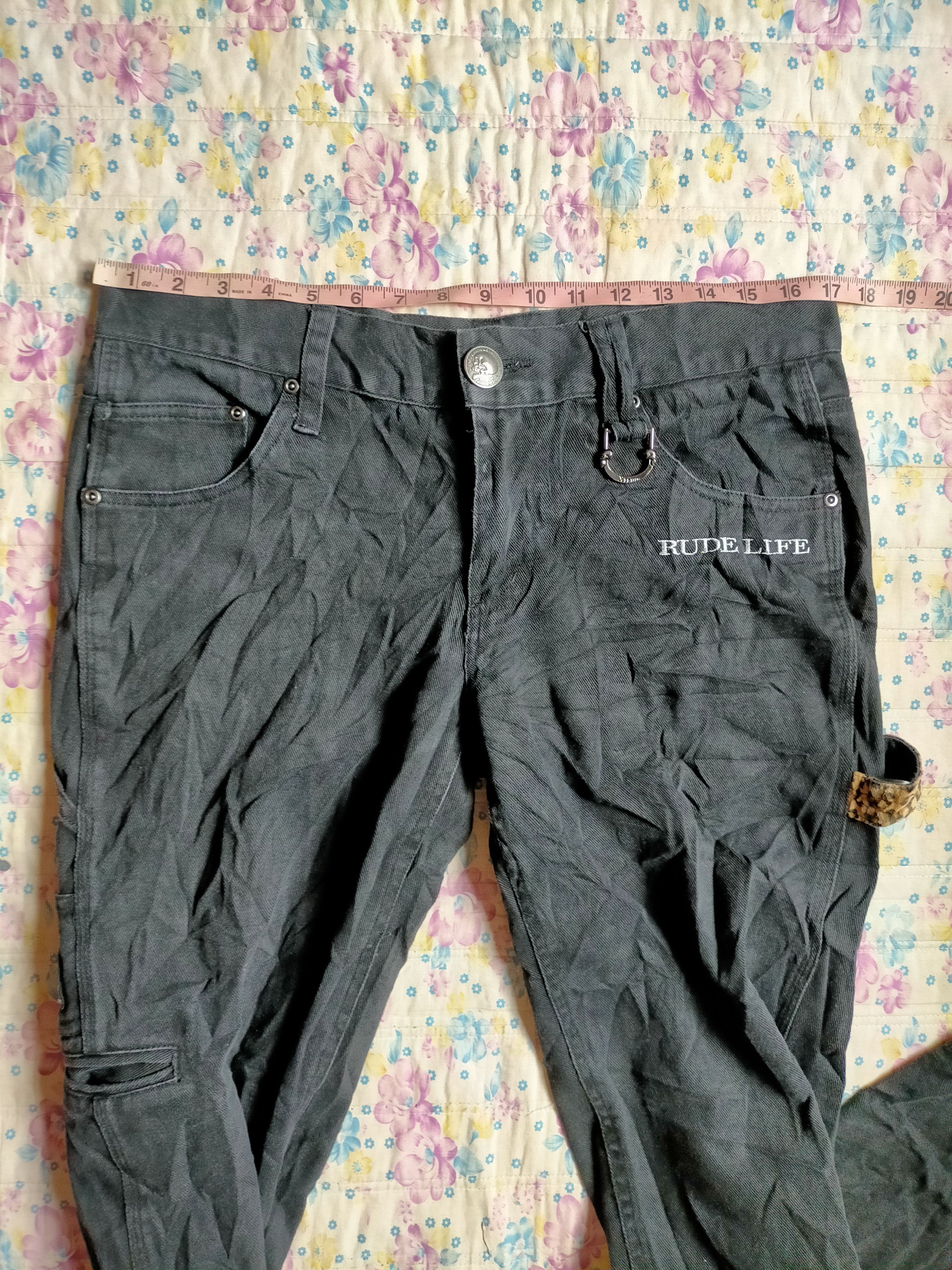 Japanese Brand XFRM Rude Life Carpenter Buckleback Black jeans Size US 34 / EU 50 - 16 Thumbnail