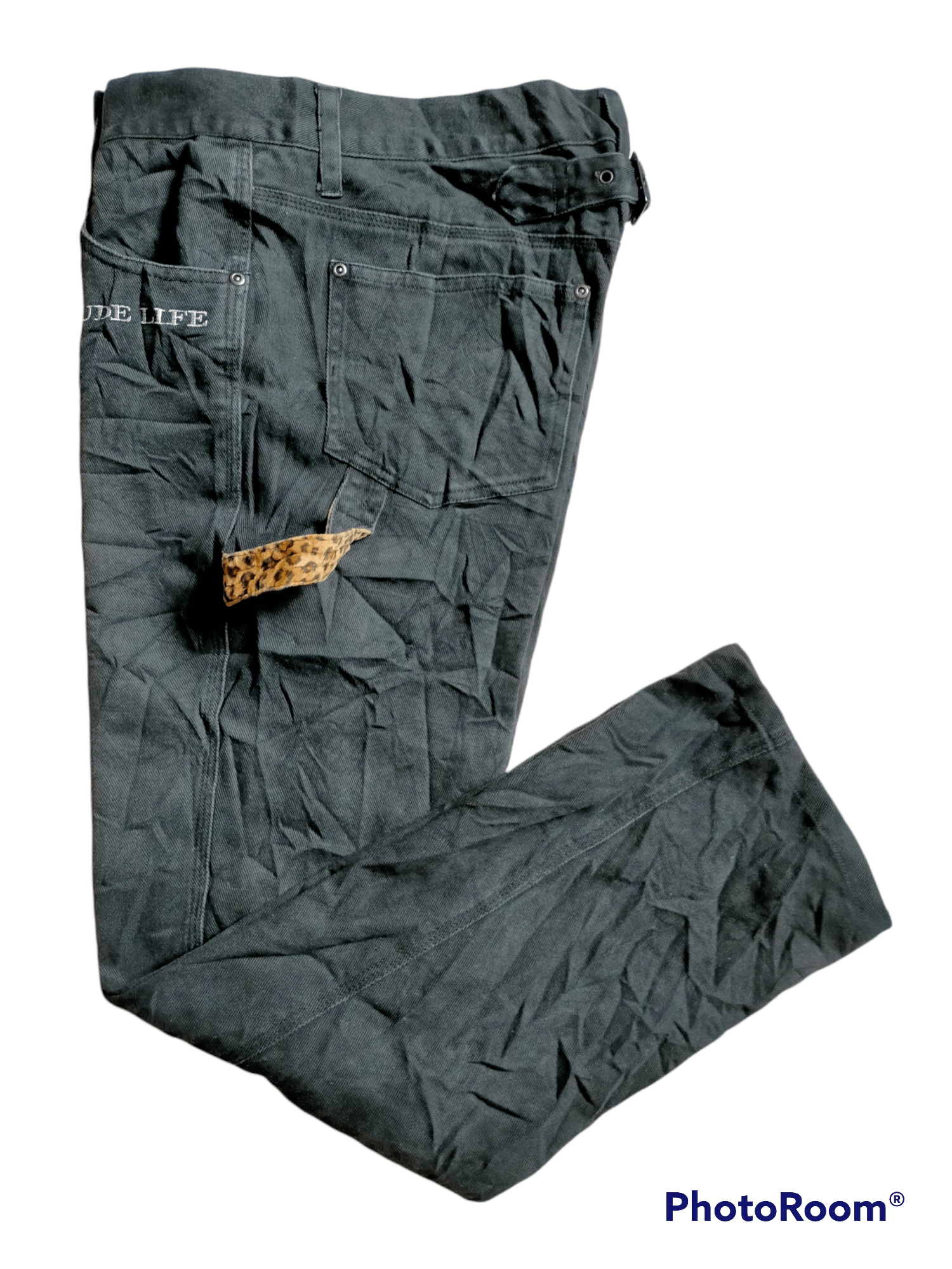 Japanese Brand XFRM Rude Life Carpenter Buckleback Black jeans Size US 34 / EU 50 - 7 Thumbnail