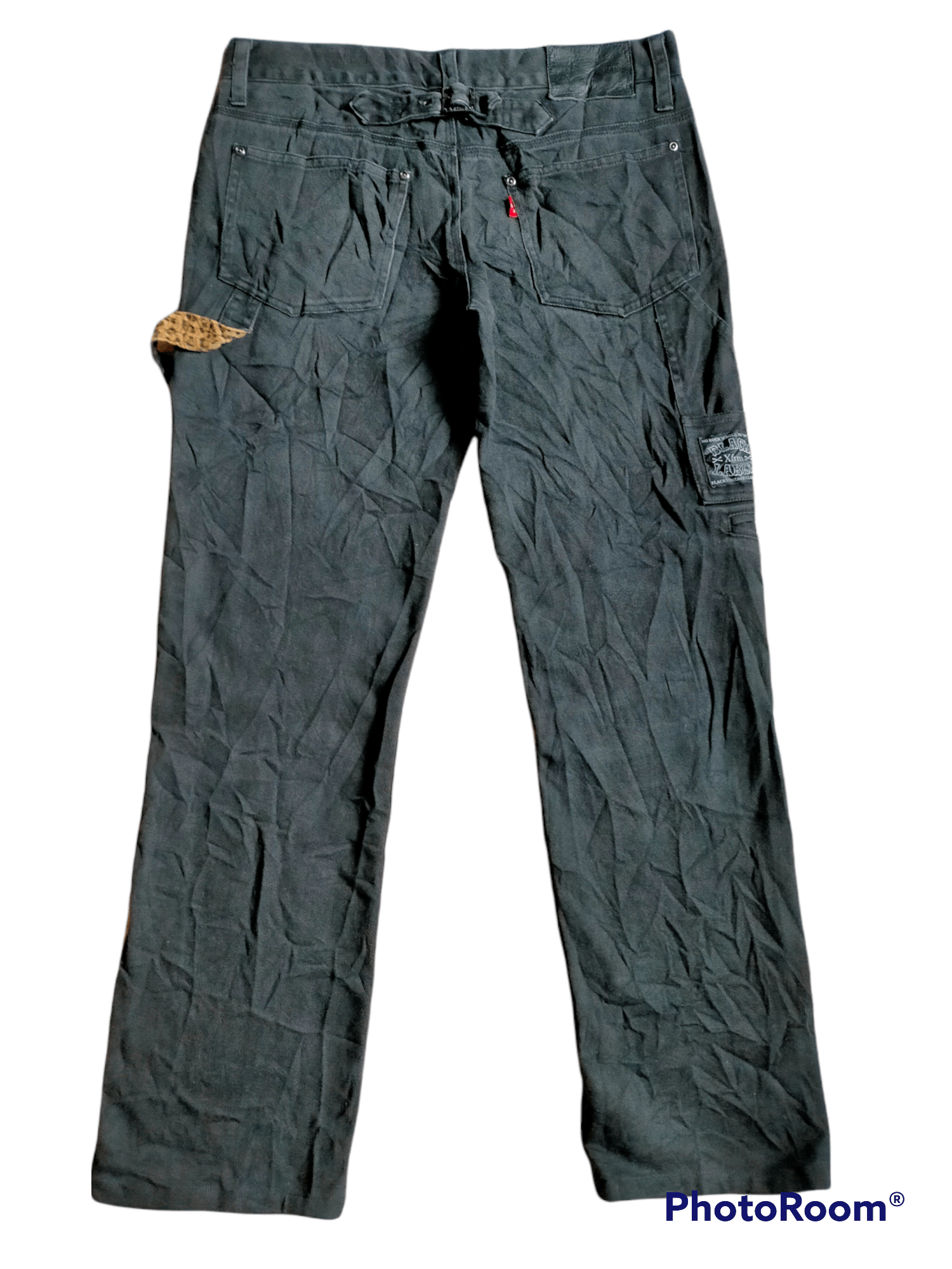 Japanese Brand XFRM Rude Life Carpenter Buckleback Black jeans Size US 34 / EU 50 - 8 Thumbnail