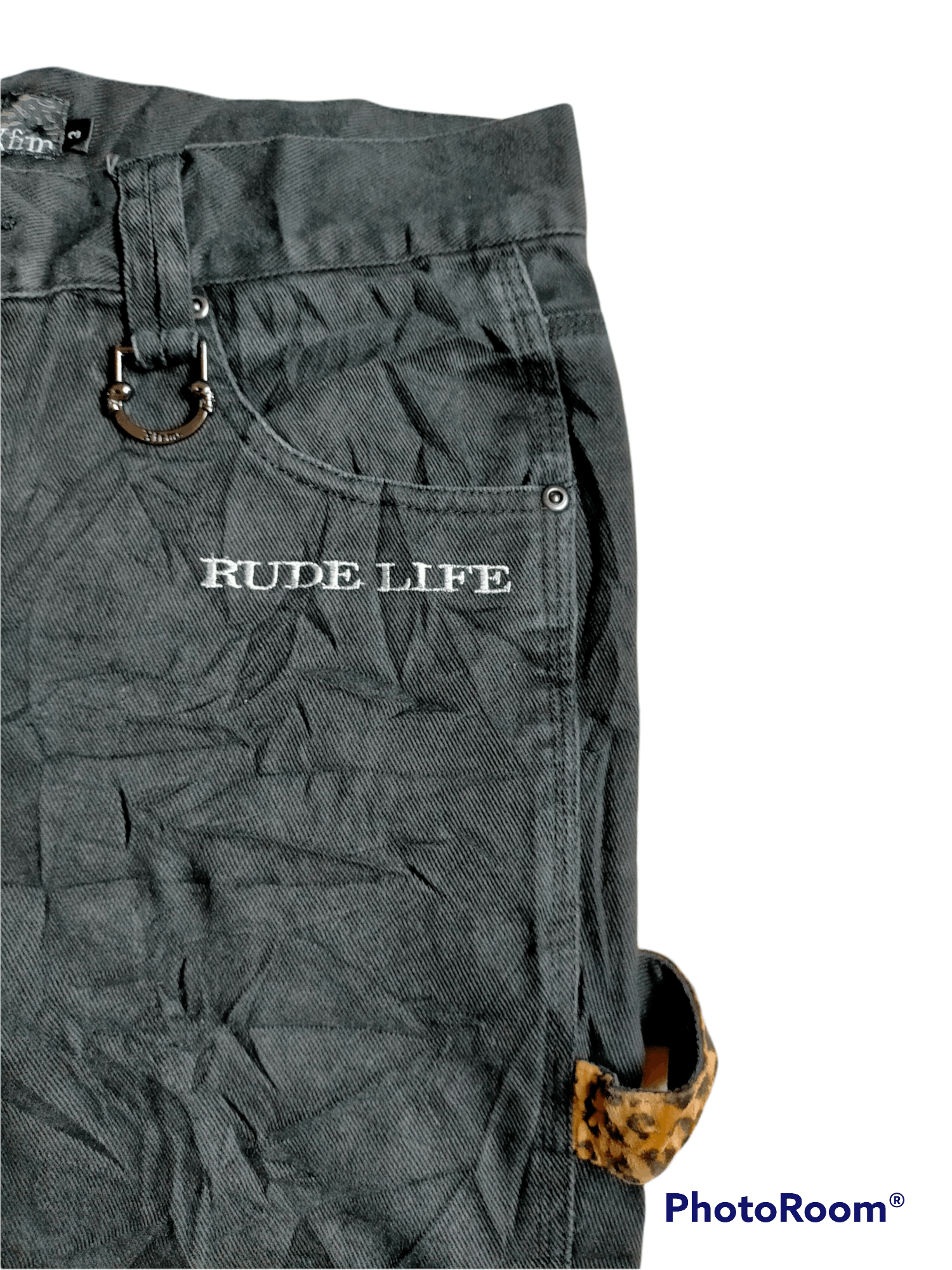 Japanese Brand XFRM Rude Life Carpenter Buckleback Black jeans Size US 34 / EU 50 - 5 Thumbnail