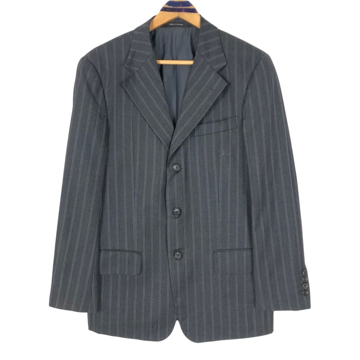 Gucci Gucci Wool Stripes Wool Suit Single Breasted Coat Size 46R - 1 Thumbnail