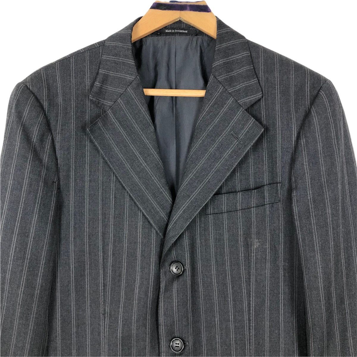Gucci Gucci Wool Stripes Wool Suit Single Breasted Coat Size 46R - 5 Thumbnail