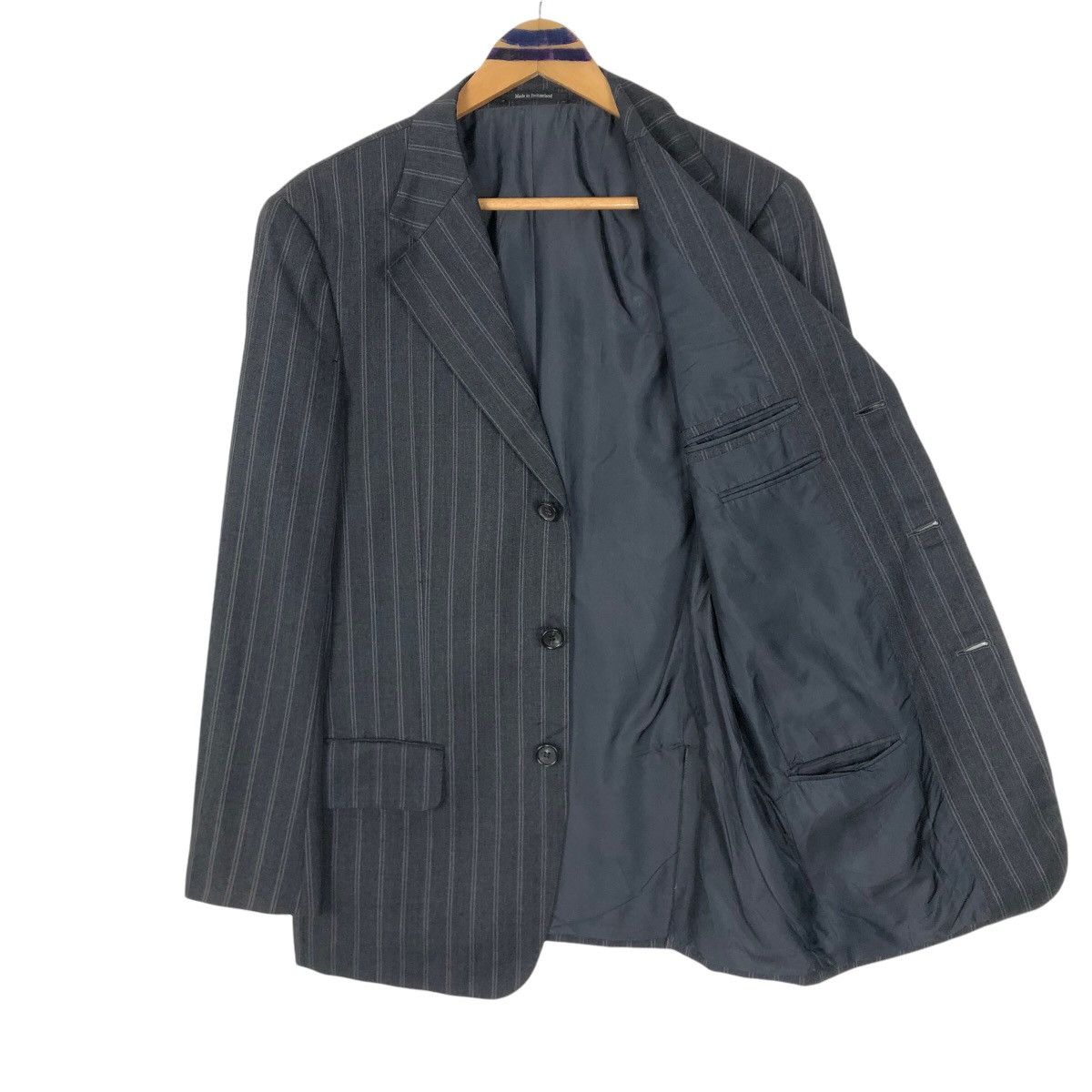 Gucci Gucci Wool Stripes Wool Suit Single Breasted Coat Size 46R - 7 Thumbnail