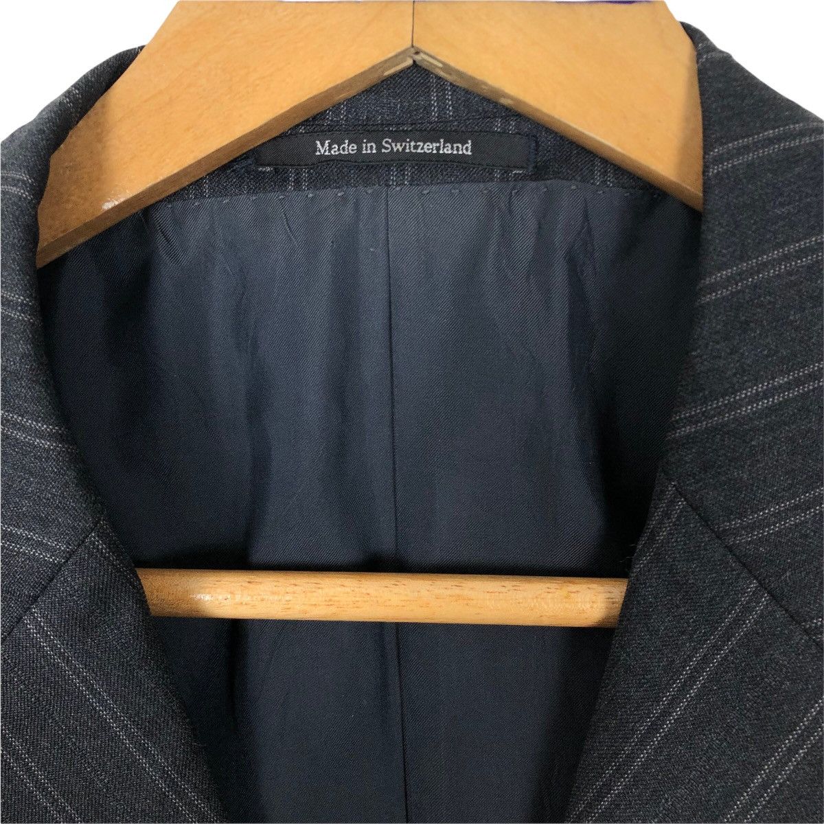 Gucci Gucci Wool Stripes Wool Suit Single Breasted Coat Size 46R - 9 Thumbnail