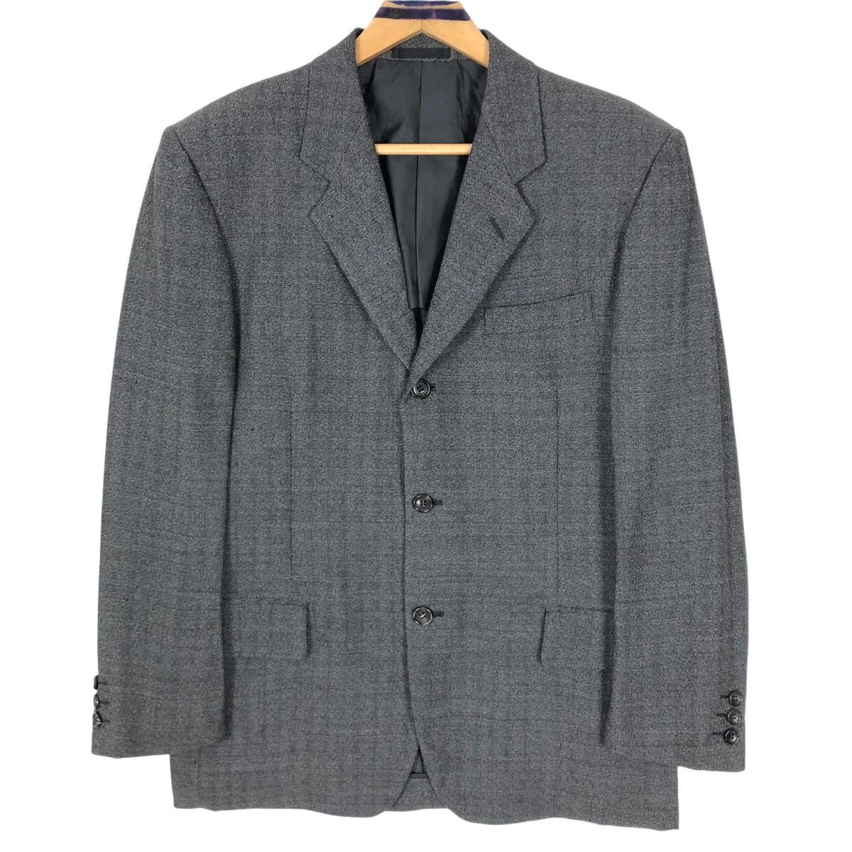 Comme des Garcons Vintage 90s Comme des Garçons Homme Deux AD1999 Wool Suit Size 46L - 1 Thumbnail