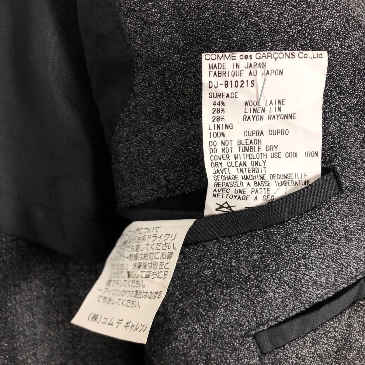 Comme des Garcons Vintage 90s Comme des Garçons Homme Deux AD1999 Wool Suit Size 46L - 12 Thumbnail