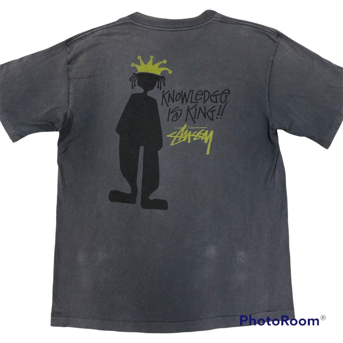 Stussy × Vintage Vintage 90s Stussy Knowledge is King Shirt