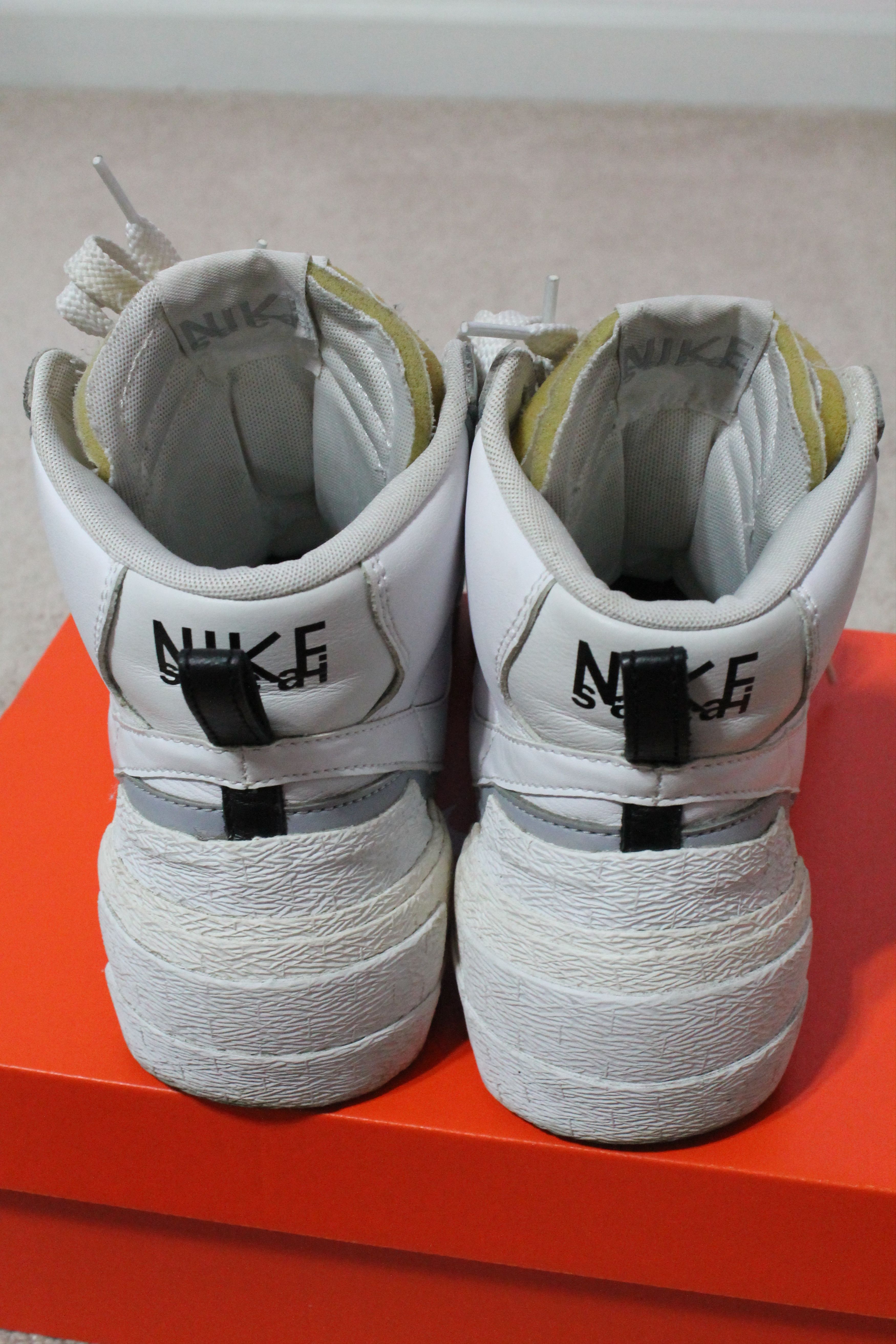 Nike × Sacai Nike Sacai Blazer White/Wolf Grey Size US 10 / EU 43 - 3 Thumbnail