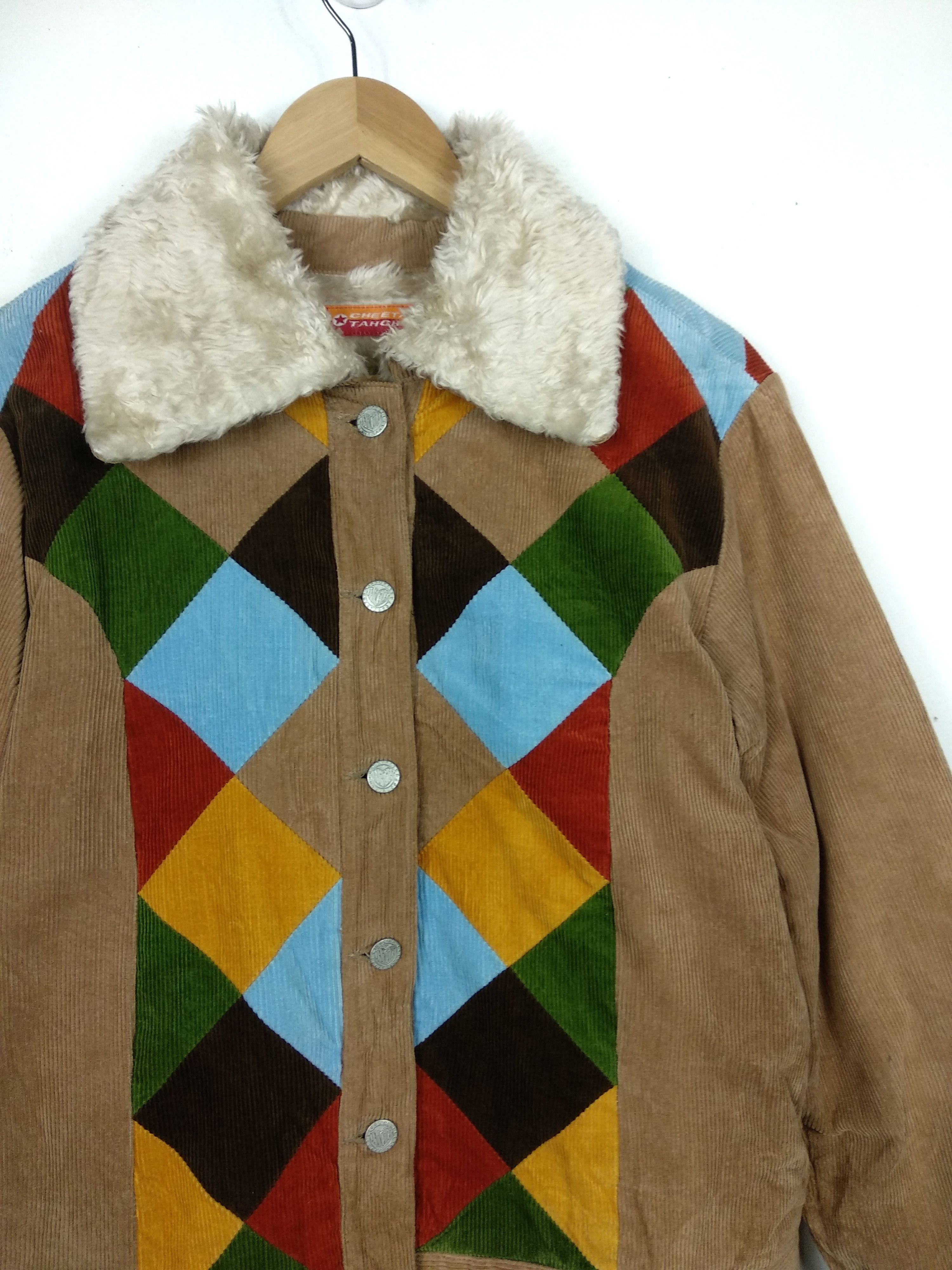 Hysteric Glamour × Japanese Brand Cheetah Tanchee Conduroy Lining Sherpa Jacket Size US S / EU 44-46 / 1 - 4 Thumbnail