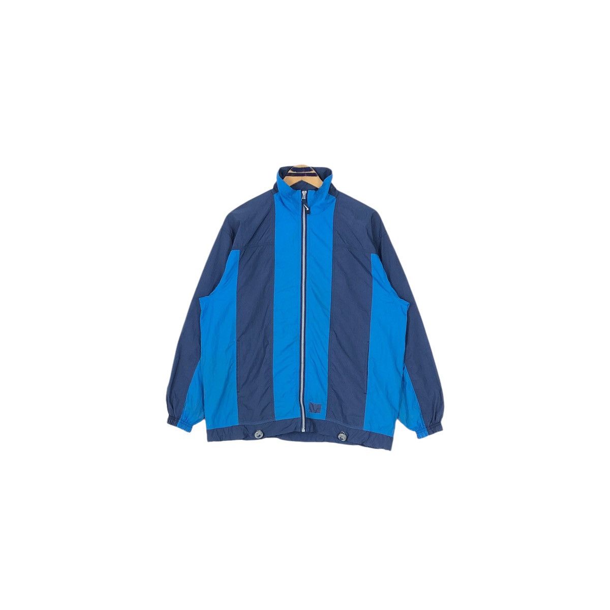 Nike Vintage 90s Nike Swoosh Mock Neck Nylon Windbreaker Jacket Size US L / EU 52-54 / 3 - 3 Thumbnail
