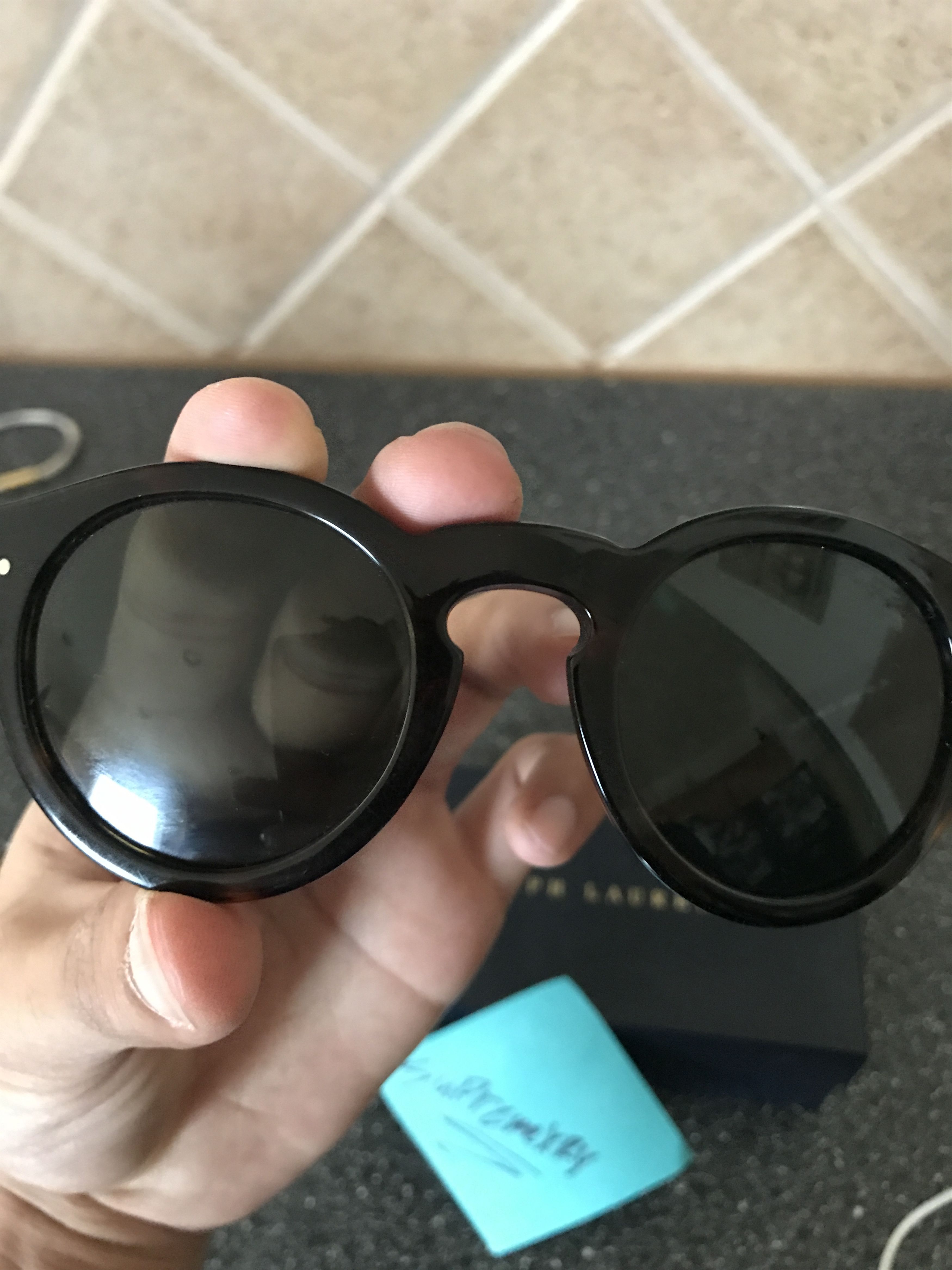 Ralph Lauren Purple Label Black Sunglasses