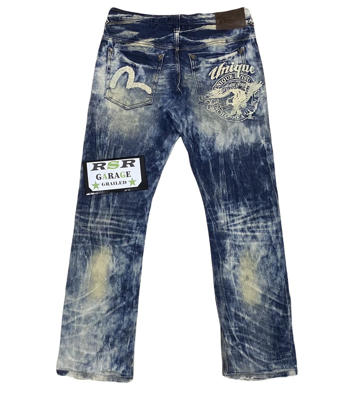 Designer EVISU 🔥🔥 Rare Denim Jeans x Distressed Denim x Very Rare | Grailed