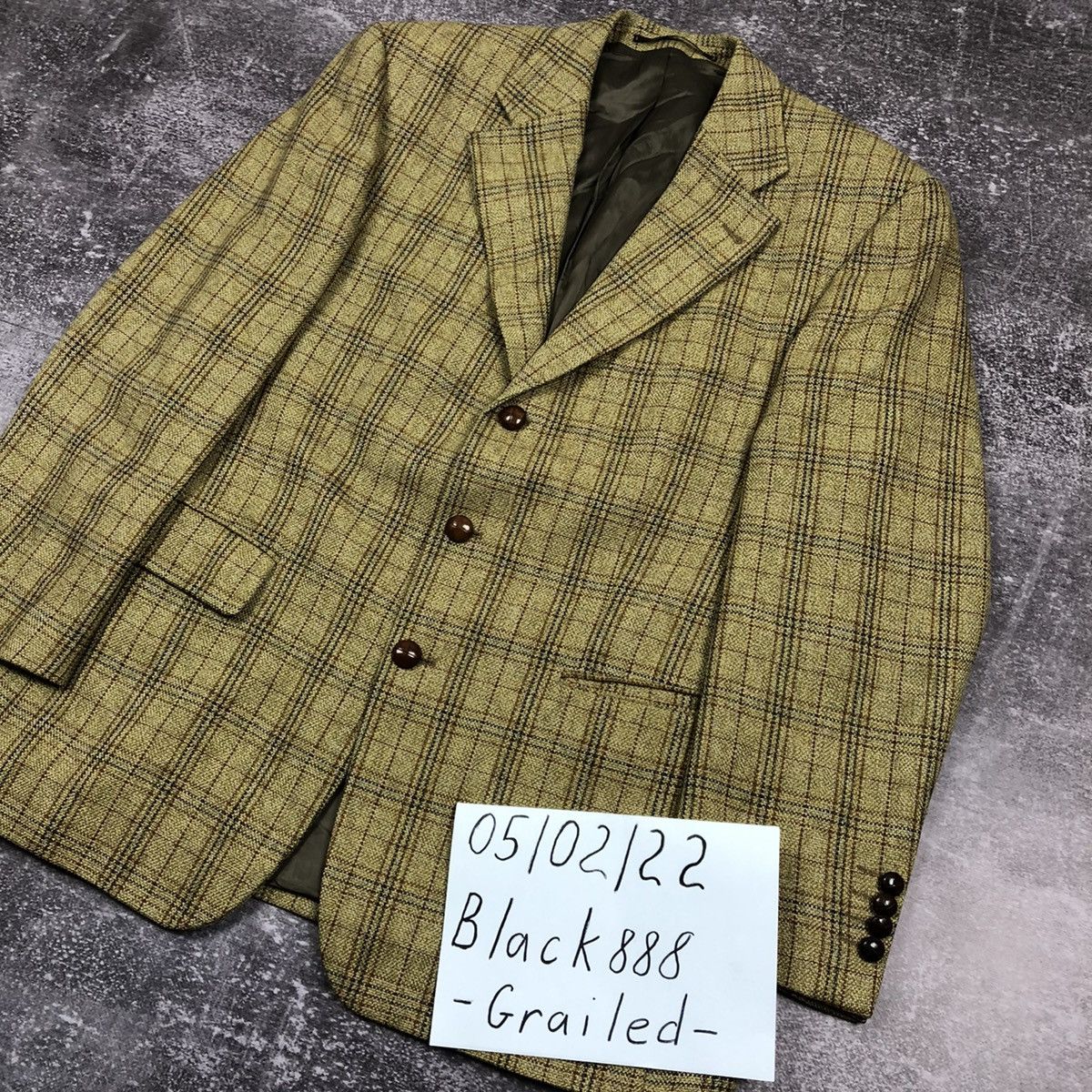 Vintage Vintage 90s Yves Saint Laurent Wool Blazer Size 50L - 16 Thumbnail