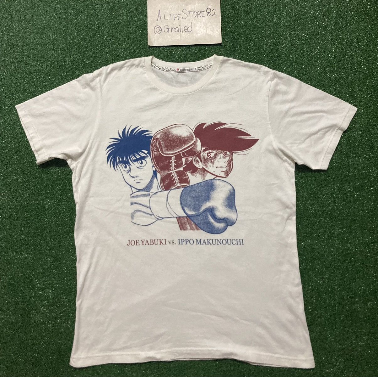 Anime !LastDrop! Vtg Uniqlo Joe Yabuki VS Ippo Makunouchi T-Shirt Size US L / EU 52-54 / 3 - 1 Thumbnail