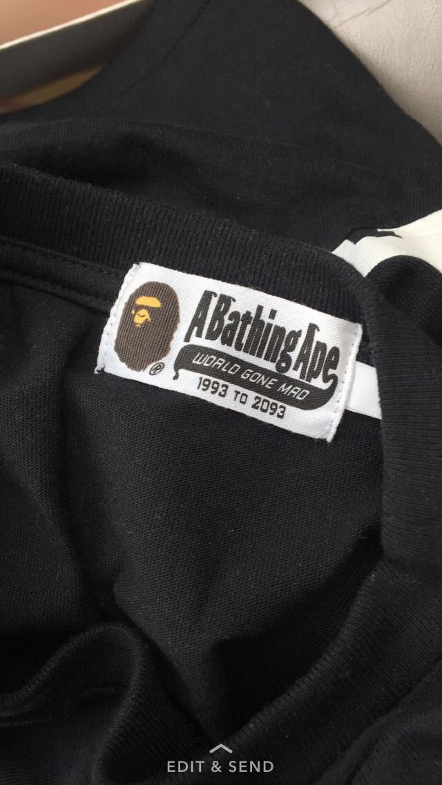 Bape Bape Logo Short Sleeve Size US M / EU 48-50 / 2 - 4 Thumbnail