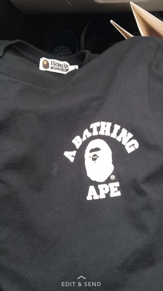 Bape Bape Logo Short Sleeve Size US M / EU 48-50 / 2 - 3 Thumbnail