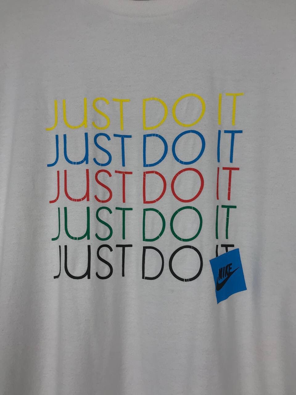 Nike × Vintage Nike Just Do It swoosh streetwear vintage center logo tee Size US XXL / EU 58 / 5 - 3 Thumbnail