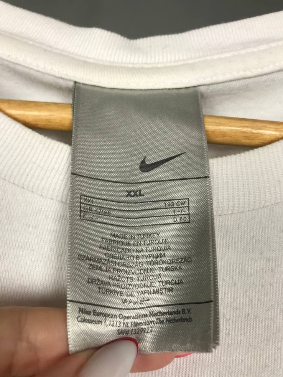 Nike × Vintage Nike Just Do It swoosh streetwear vintage center logo tee Size US XXL / EU 58 / 5 - 4 Thumbnail