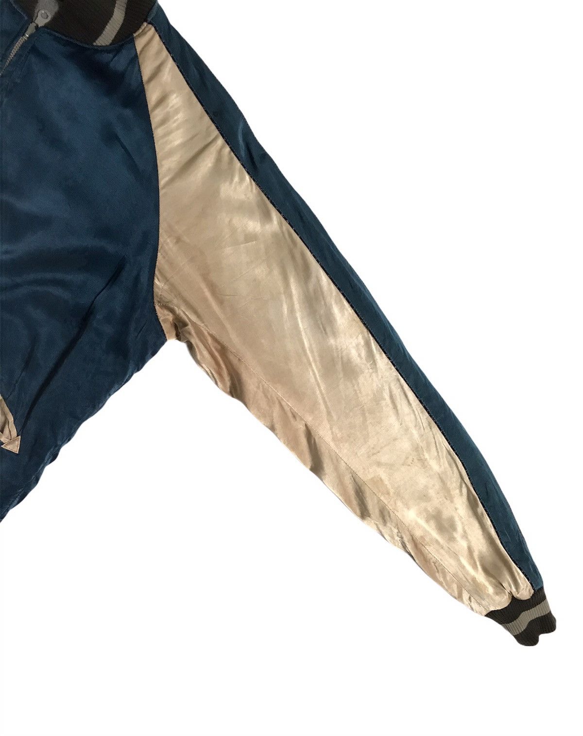Blue Blue Japan × Indigo × Japanese Brand Blue Blue Japan Indigo Dye Reversible Sukajan Jacket Size US M / EU 48-50 / 2 - 2 Thumbnail