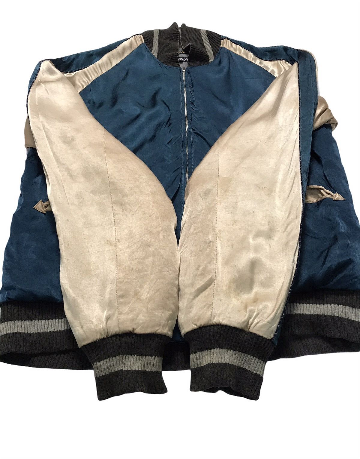 Blue Blue Japan × Indigo × Japanese Brand Blue Blue Japan Indigo Dye Reversible Sukajan Jacket Size US M / EU 48-50 / 2 - 6 Thumbnail