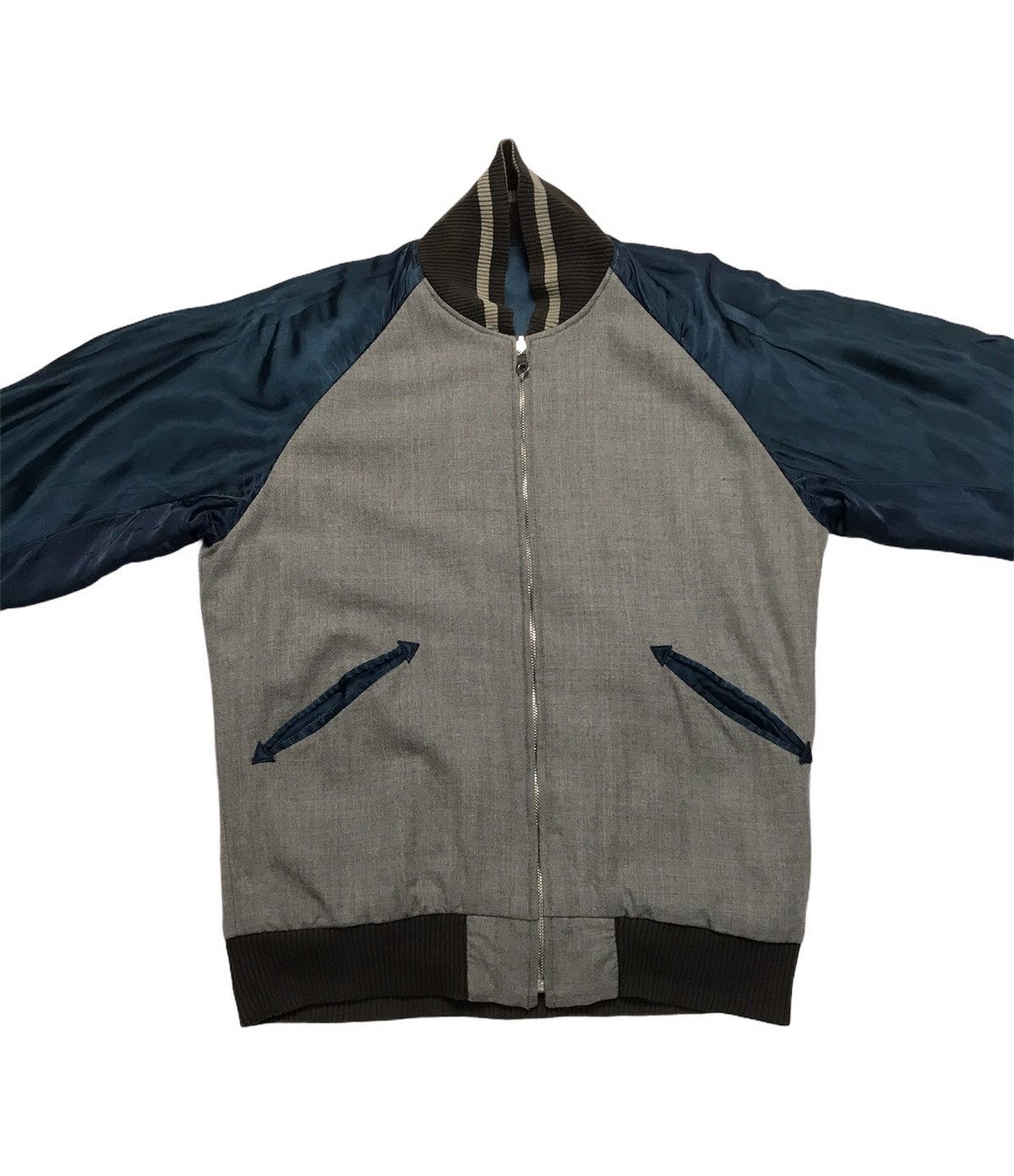 Blue Blue Japan × Indigo × Japanese Brand Blue Blue Japan Indigo Dye Reversible Sukajan Jacket Size US M / EU 48-50 / 2 - 8 Thumbnail