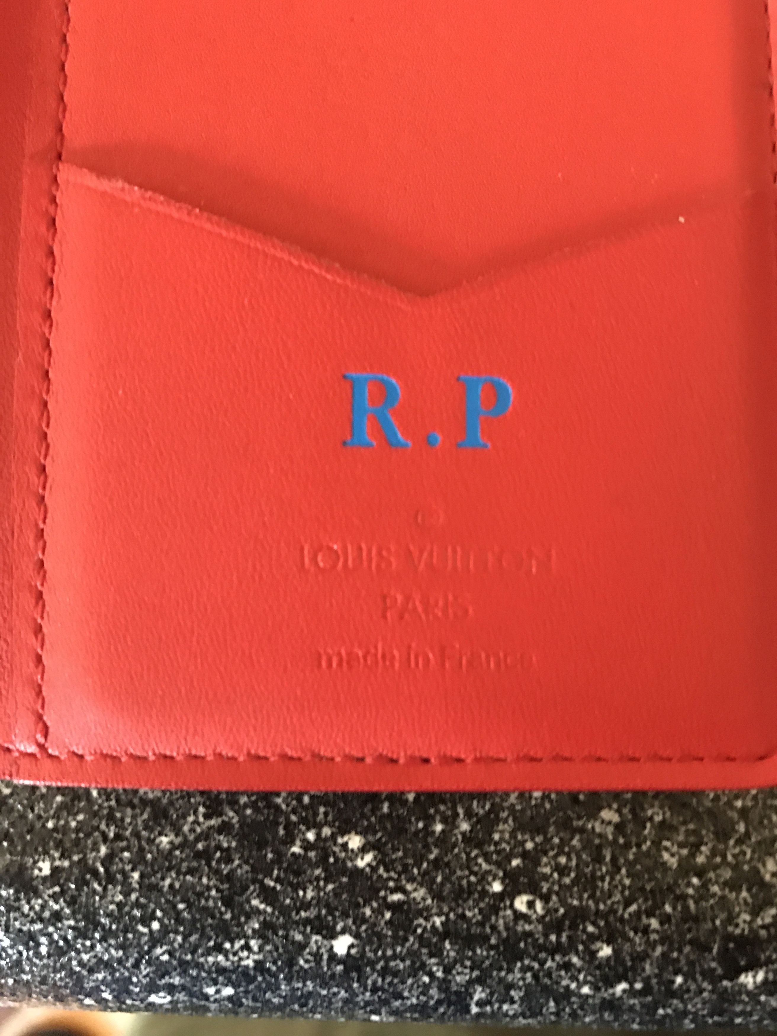 Louis Vuitton Red Infiniti Damier Pocket Organizer