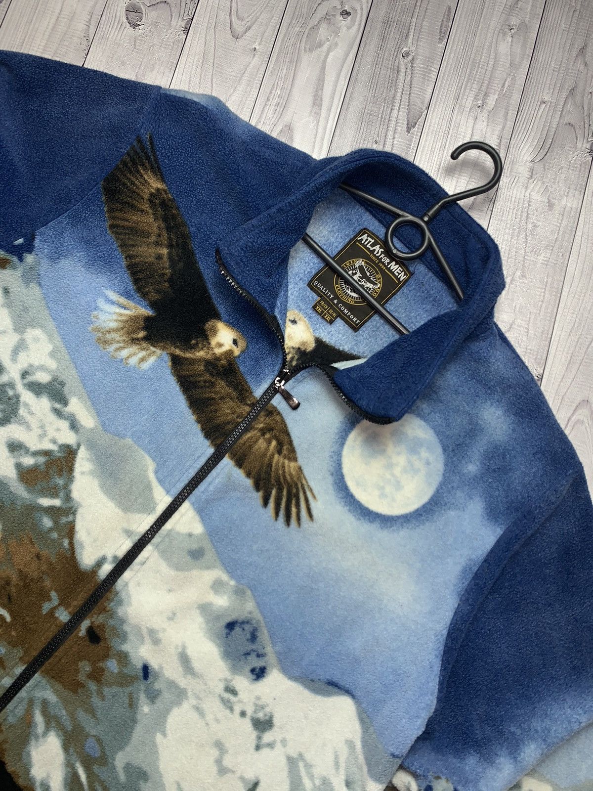 Vintage Vintage fleece jacket Wolf Eagle size XXL Size US XXL / EU 58 / 5 - 2 Thumbnail