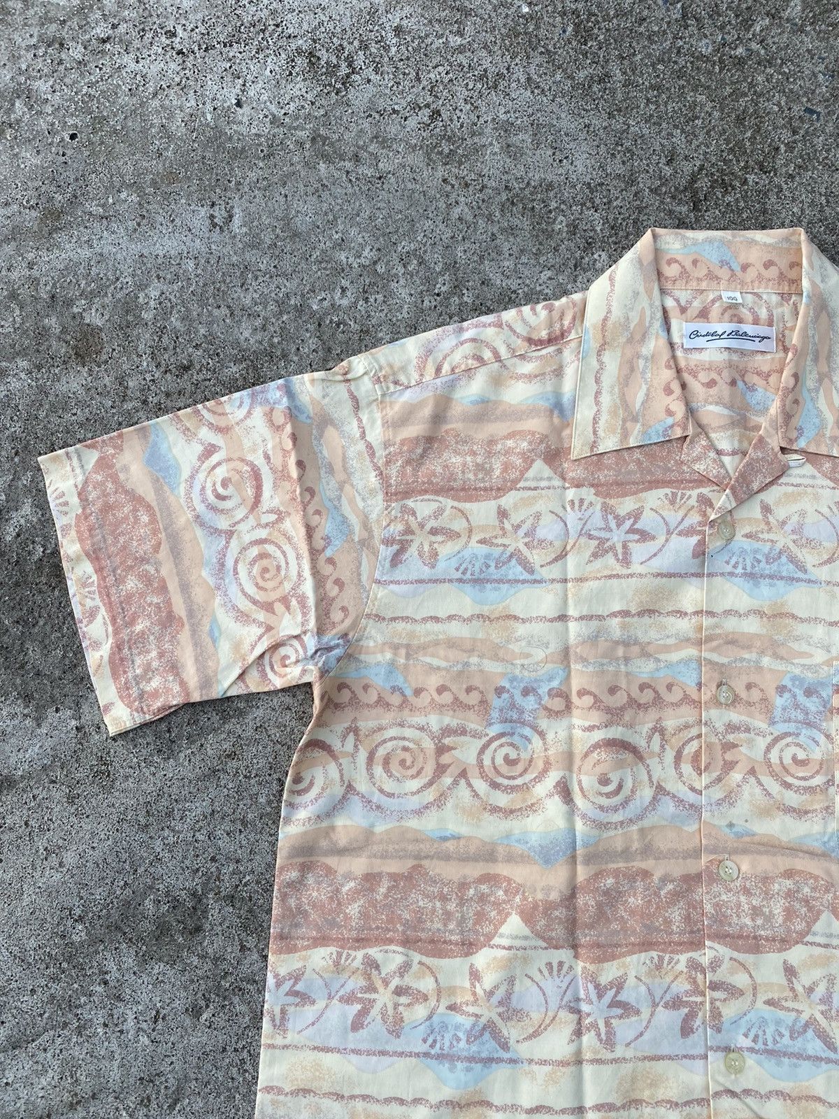 Vintage 💸BINDINGOFFER💸Vintage Cristobal Balenciaga Motif Shirt Size US M / EU 48-50 / 2 - 2 Thumbnail