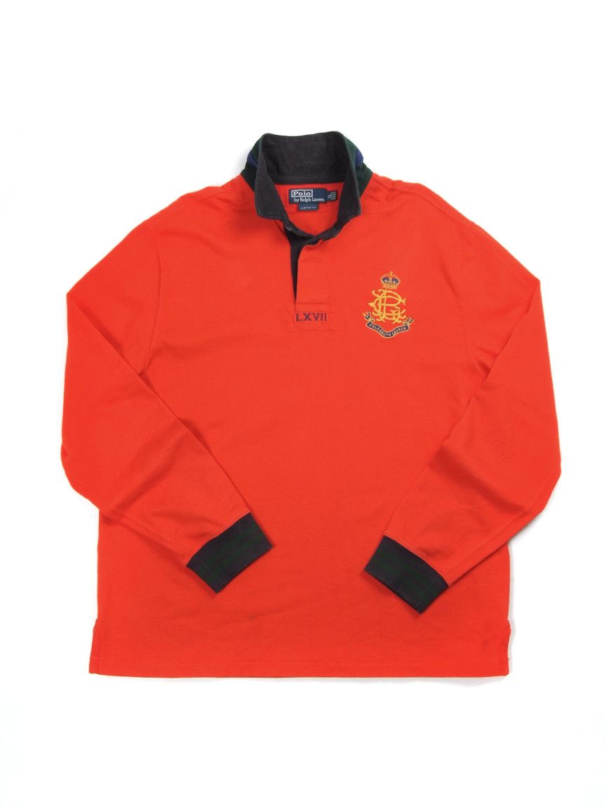 Polo Ralph Lauren Vintage Polo Ralph Lauren Rugby L/S Shirt Sz XL Size US XL / EU 56 / 4 - 1 Thumbnail