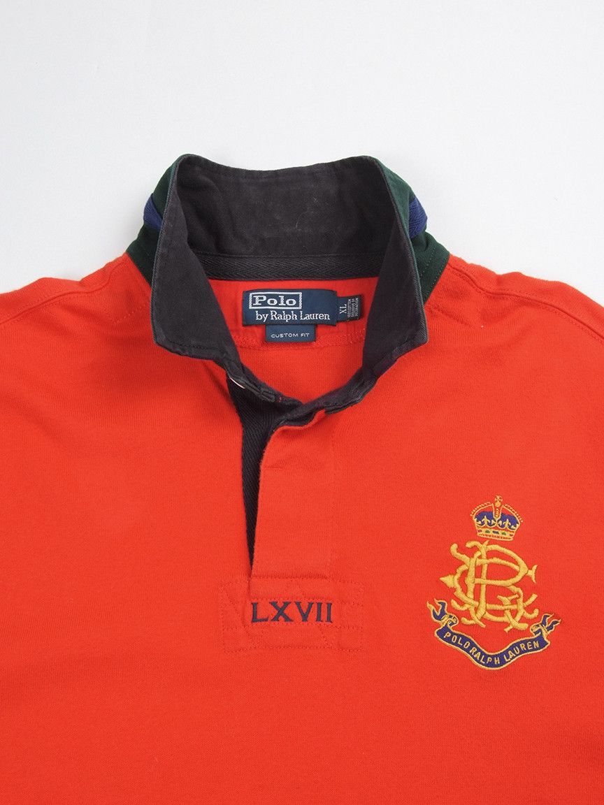 Polo Ralph Lauren Vintage Polo Ralph Lauren Rugby L/S Shirt Sz XL Size US XL / EU 56 / 4 - 4 Thumbnail