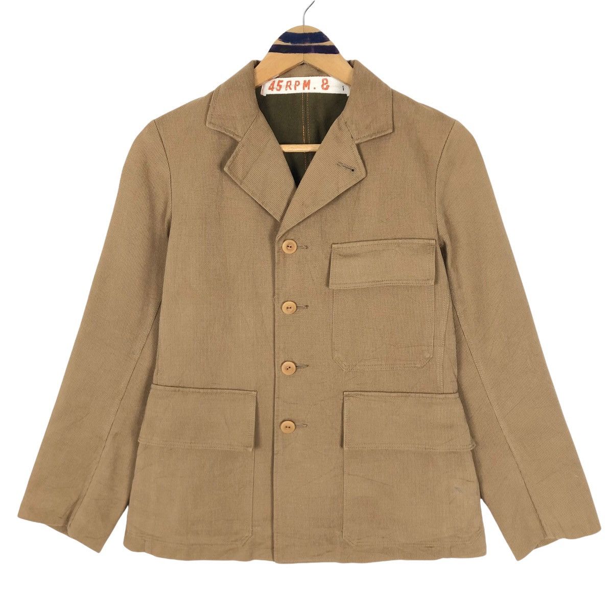 45rpm 45RPM Velvet Coat 45rpm& Single Breasted Cotton Coat Size US XS / EU 42 / 0 - 1 Thumbnail