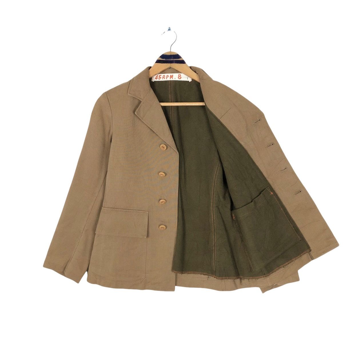 45rpm 45RPM Velvet Coat 45rpm& Single Breasted Cotton Coat Size US XS / EU 42 / 0 - 6 Thumbnail
