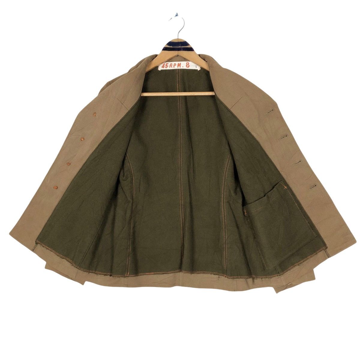 45rpm 45RPM Velvet Coat 45rpm& Single Breasted Cotton Coat Size US XS / EU 42 / 0 - 7 Thumbnail