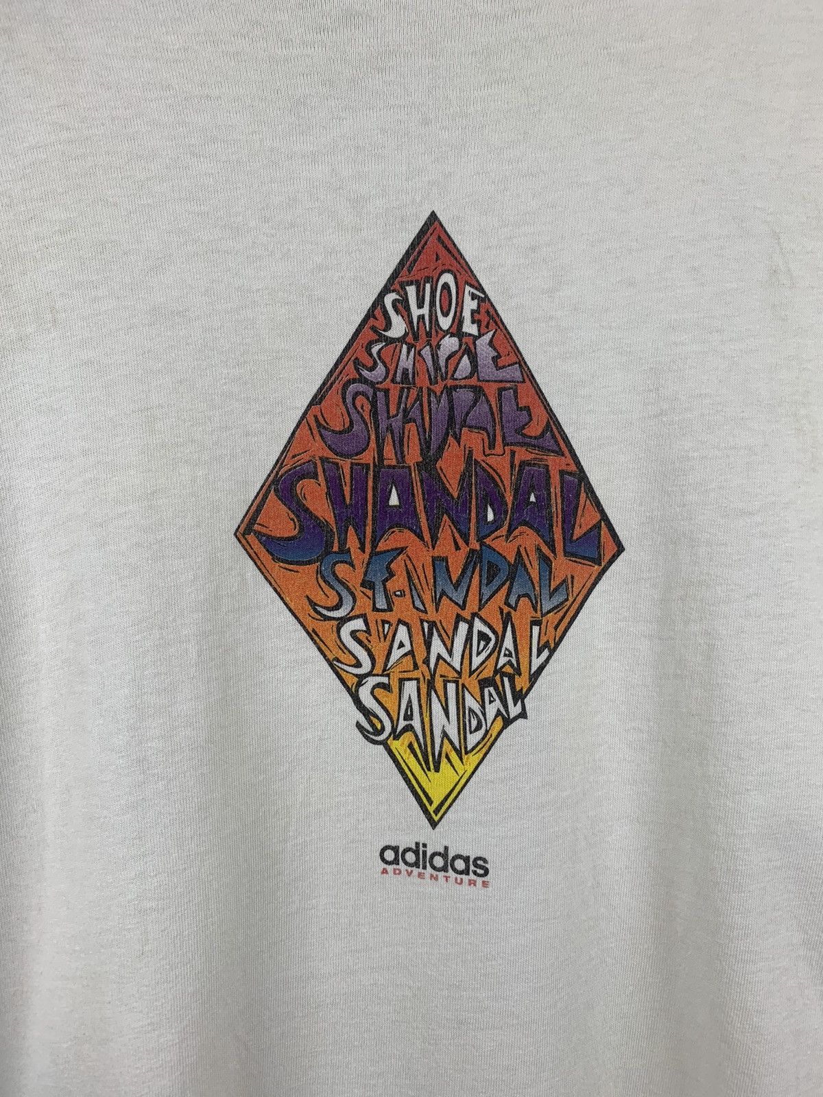 Adidas × Vintage 🔥VINTAGE ADIDAS ADVENTURE OVERSIZED T-SHIRT Size US XL / EU 56 / 4 - 5 Thumbnail