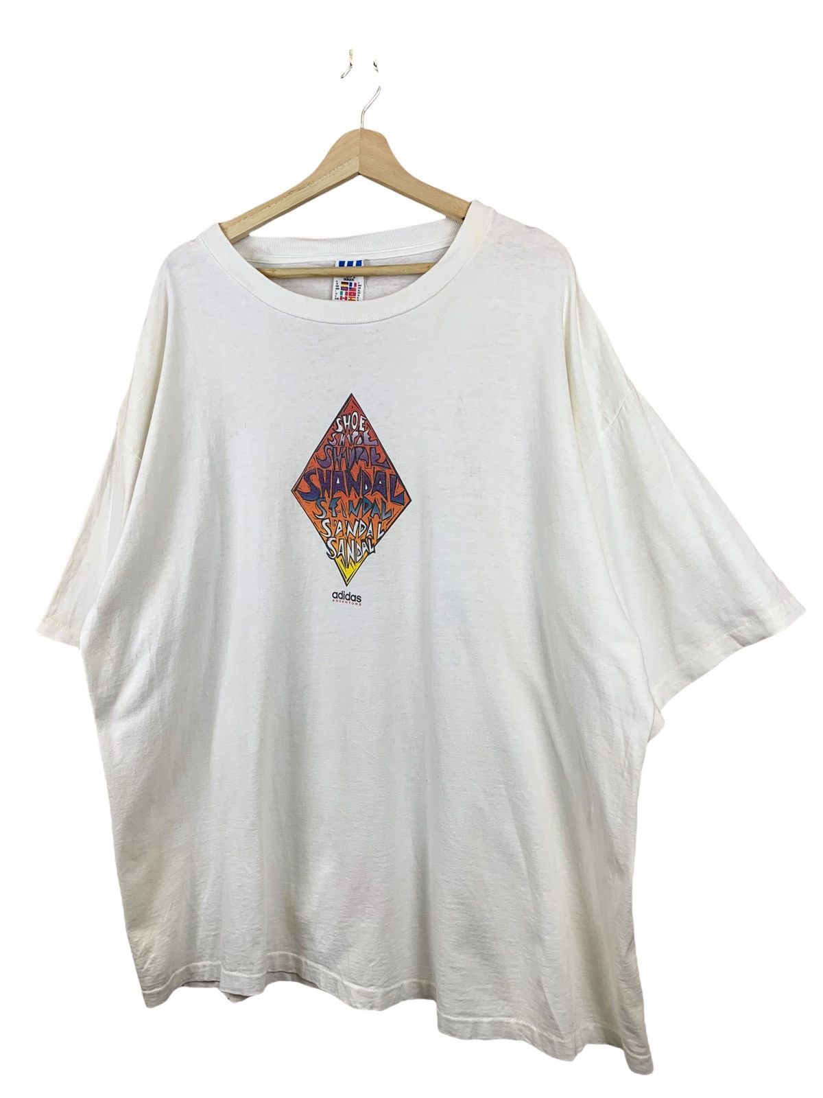 Adidas × Vintage 🔥VINTAGE ADIDAS ADVENTURE OVERSIZED T-SHIRT Size US XL / EU 56 / 4 - 3 Thumbnail