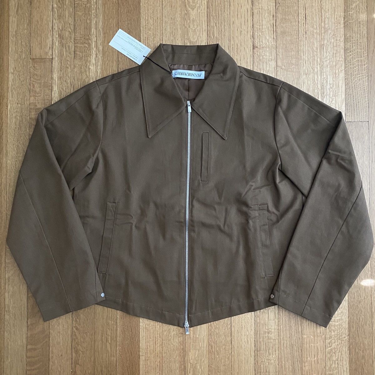 グリーンcmmawear crescent cut jacket グリーン