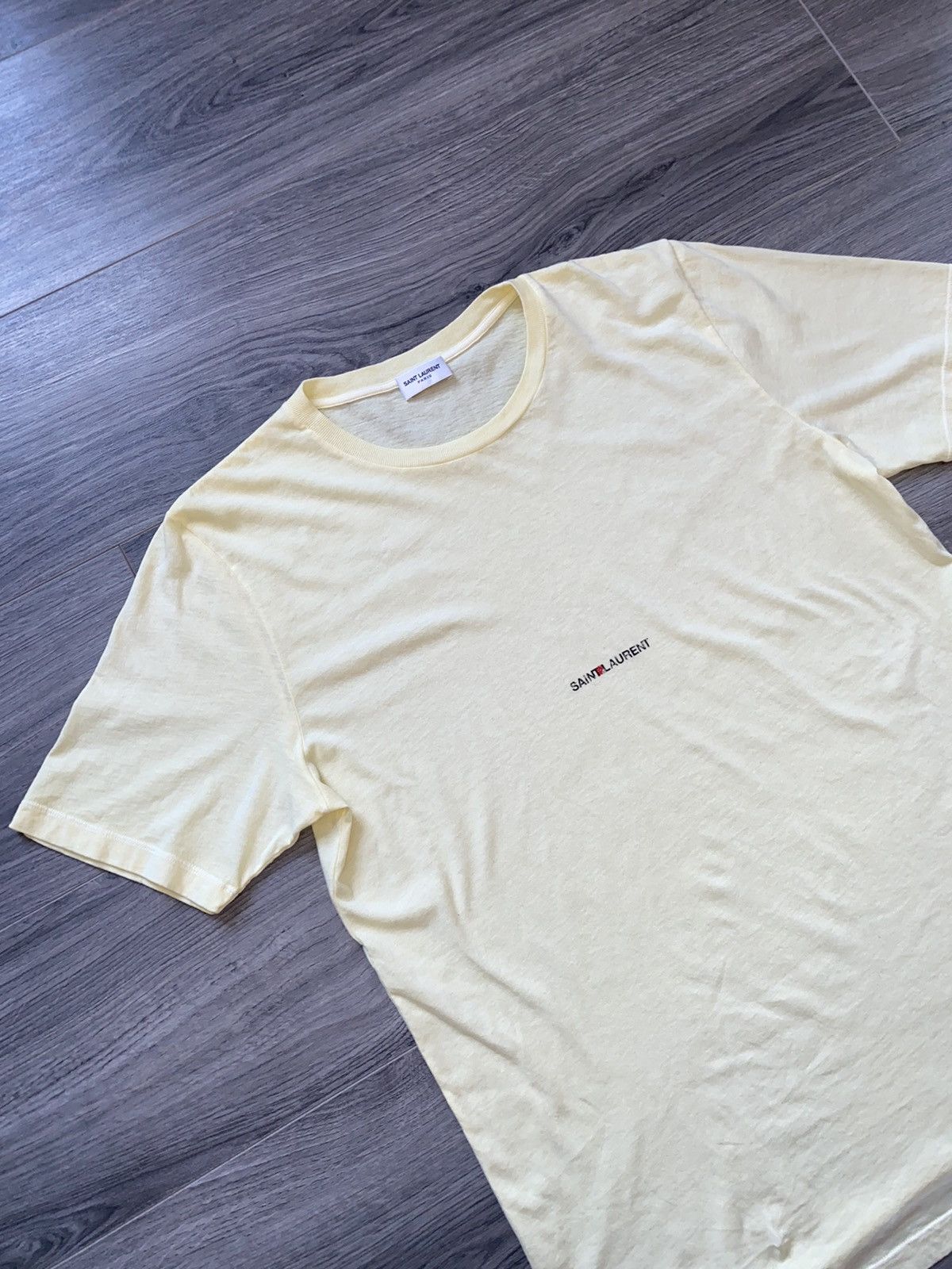 Saint Laurent Paris Saint Laurent Paris Rive Gauche Tee Size US M / EU 48-50 / 2 - 3 Thumbnail
