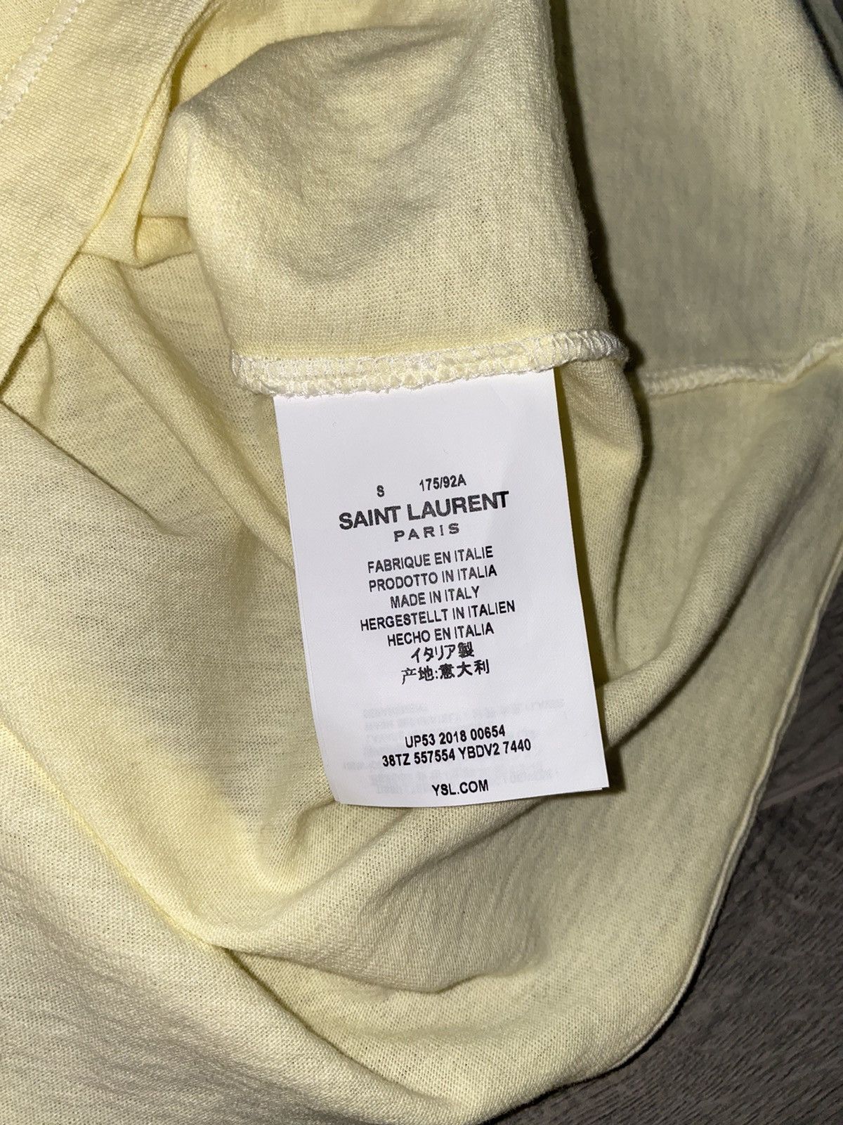 Saint Laurent Paris Saint Laurent Paris Rive Gauche Tee Size US M / EU 48-50 / 2 - 8 Thumbnail