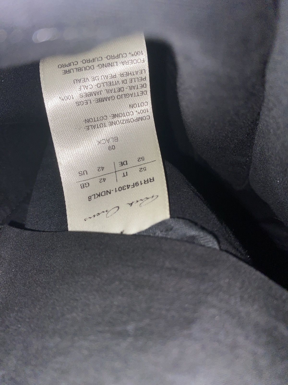 Rick Owens FW19 ‘LARRY’ Black/Black Suede Patch Larry Trousers Size US 36 / EU 52 - 10 Thumbnail