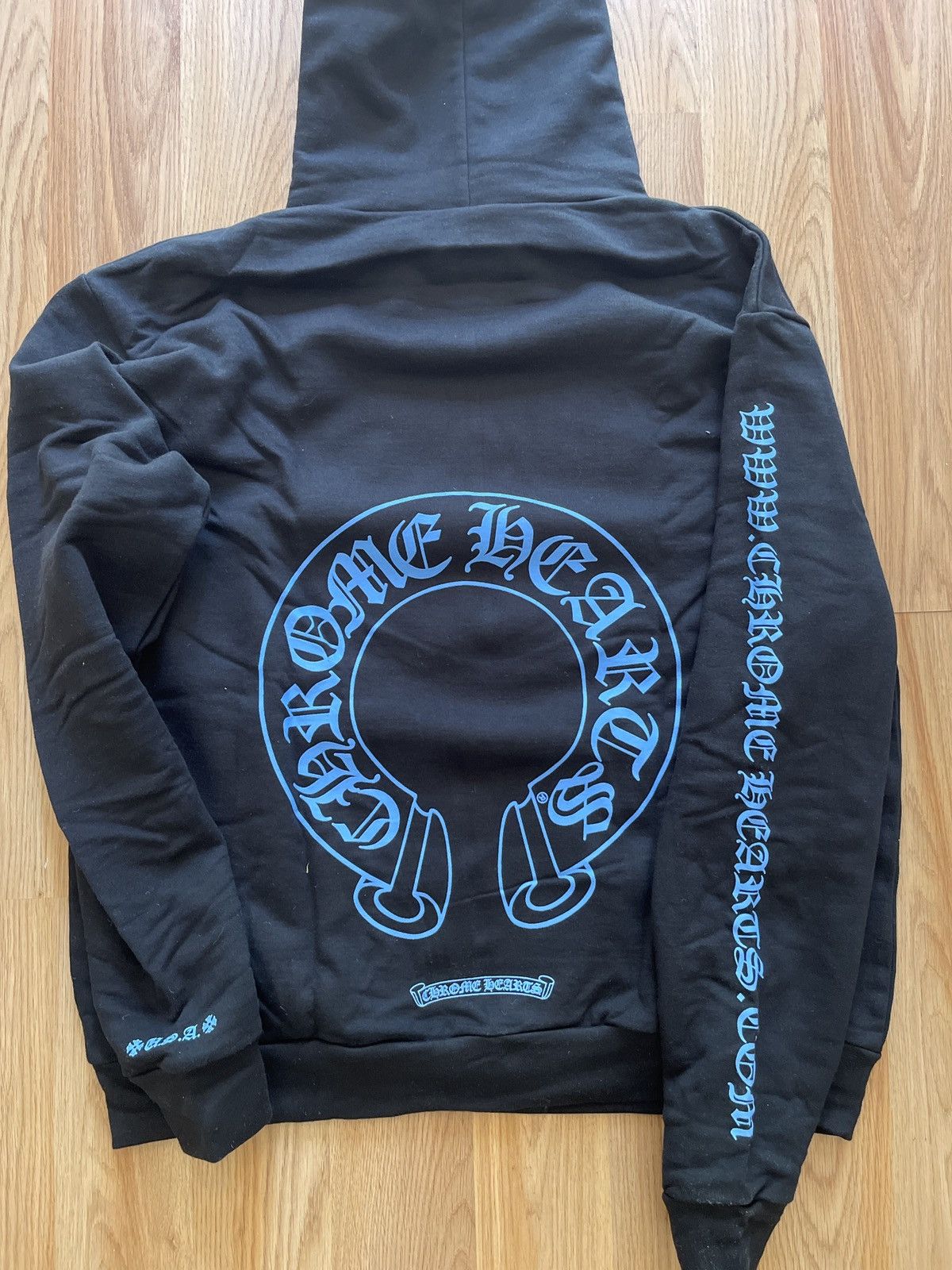 www.chromehearts.com Blue Hoodie