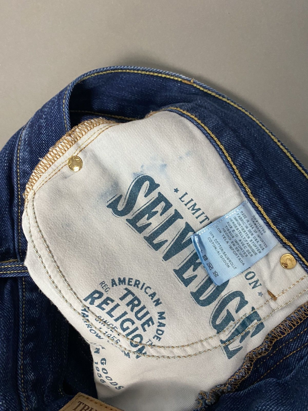 True Religion × Vintage True Religion vintage selvedge jeans navy denim pants Size US 30 / EU 46 - 12 Thumbnail