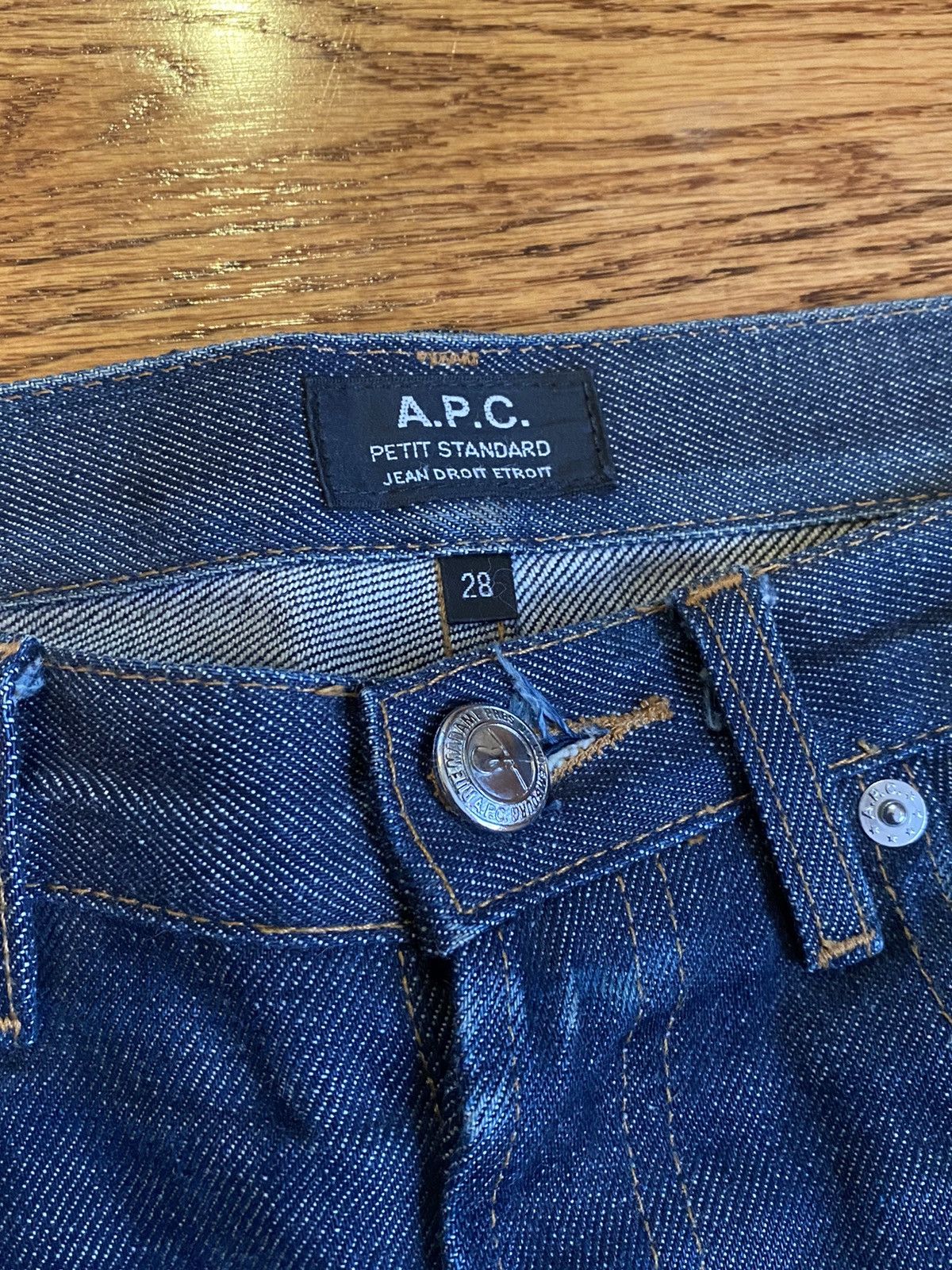 A.P.C. A.p.c Petit Standard Jean Droit Etroit Size US 28 / EU 44 - 10 Thumbnail