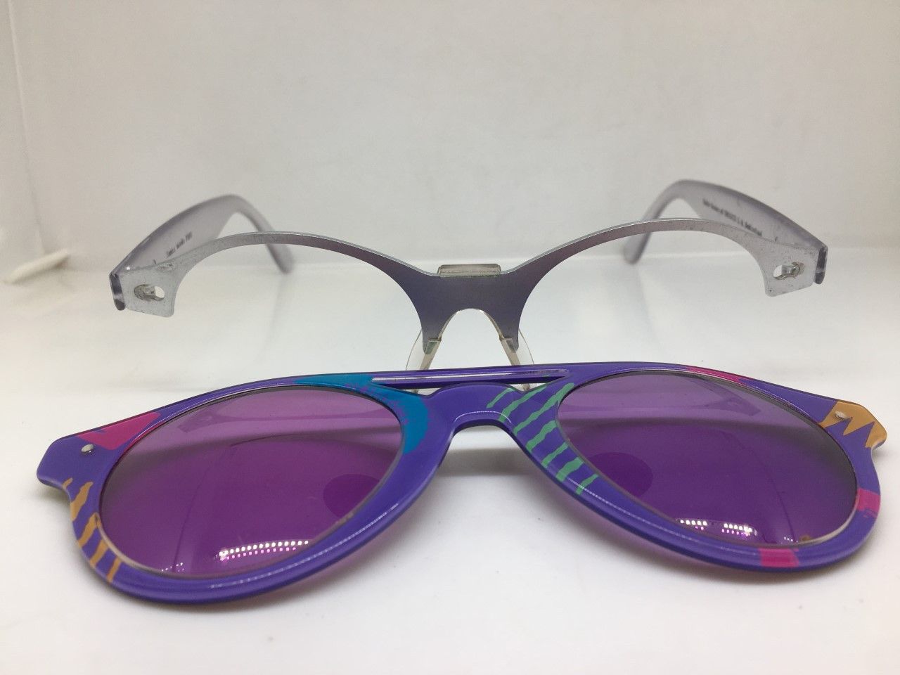 Swatch MOD SWATCH FMG SWITZERLAND VINTAGE CONVERTIBLE SUNGLASSES Size ONE SIZE - 4 Thumbnail