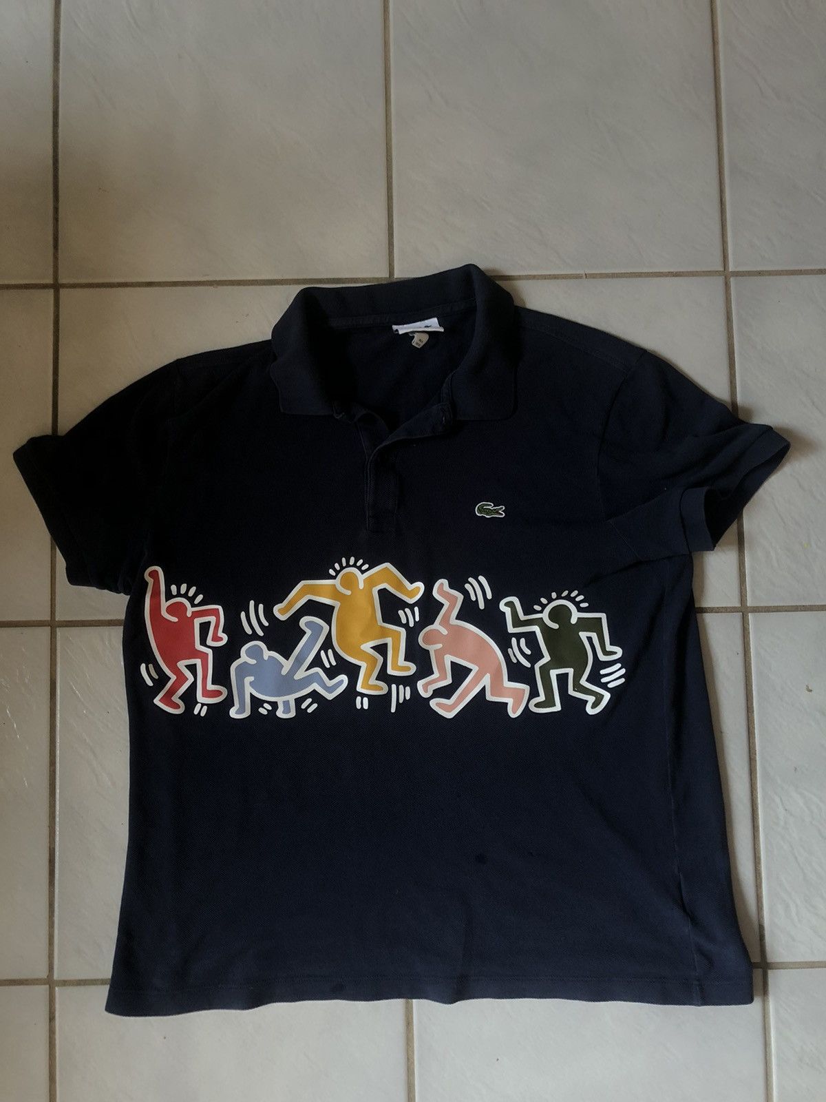 Lacoste keith haring polo best sale