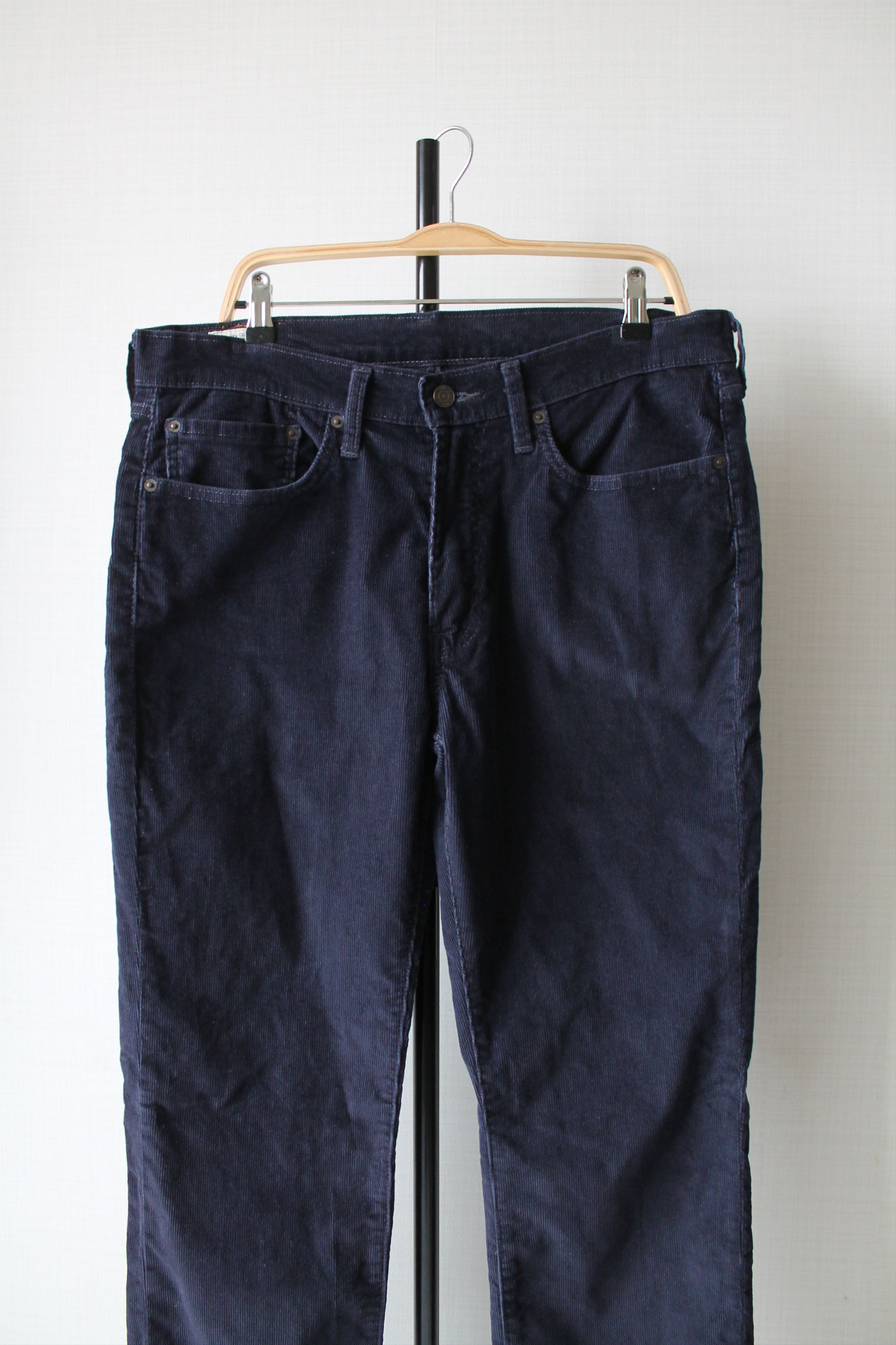 Levi's Levi's 514 Premium Corduroy Pants Navy Distressed Pants Size US 35 - 3 Thumbnail